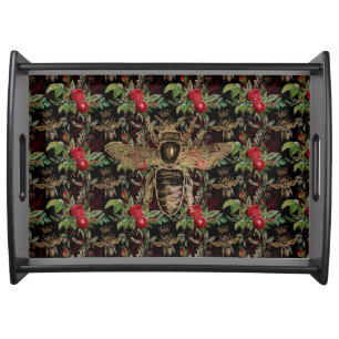 Royal Honeybees and Roses Serving Tray