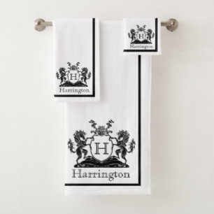 Royal Horse Crest Bathroom Towel Set