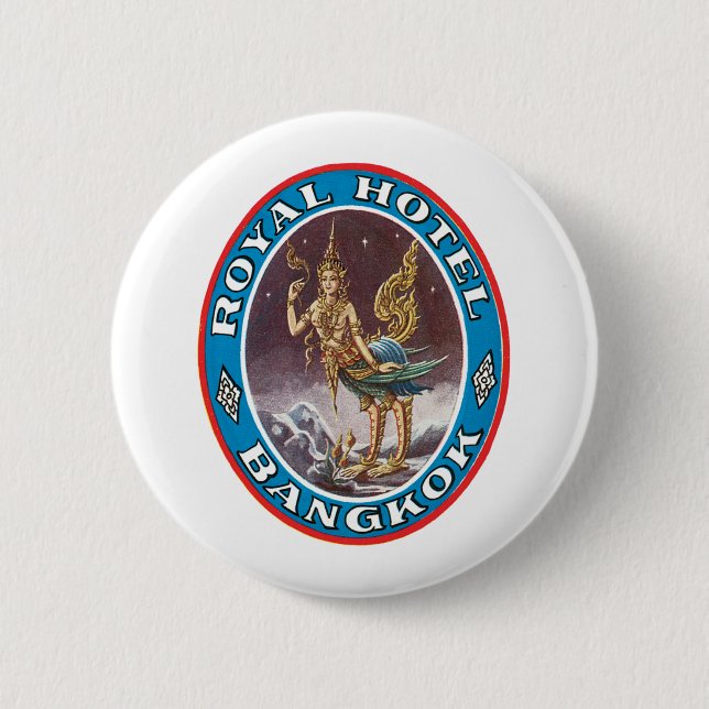 Royal Hotel Bagkok Pinback Button (Front)
