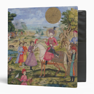 Royal Hunt, from Isfahan, Iran 3 Ring Binder