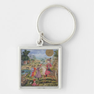 Royal Hunt, from Isfahan, Iran Keychain
