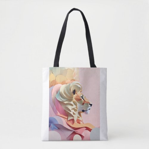 Royal in Style Lion Print Tattoo Bag Tote Bag
