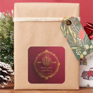 Royal Invitation Square Sticker