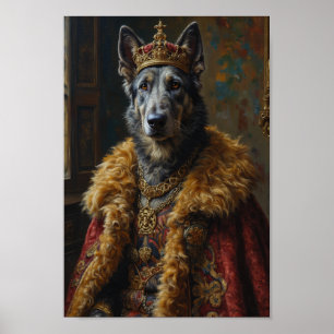 Royal Irish Wolfhound Portrait Poster