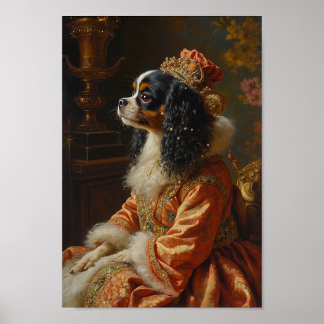 Royal Japanese Chin Portrait Poster (Front)