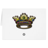 Royal jeweled crown cards (Back Horizontal)