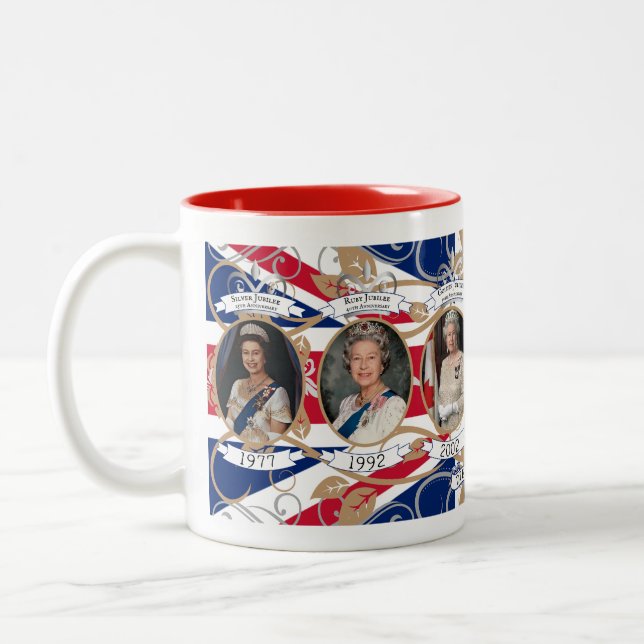 Royal Jubilee Tribute Mug – Queen Elizabeth II  (Left)