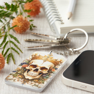 Royal King Skull Acrylic Keychain