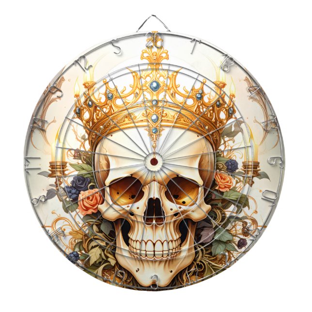 Royal King Skull Dartboard (Front)