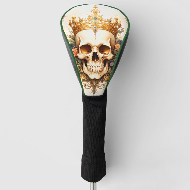 Royal King Skull Golf Head Cover (Front)