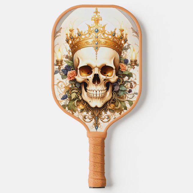 Royal King Skull Pickleball Paddle (Front)