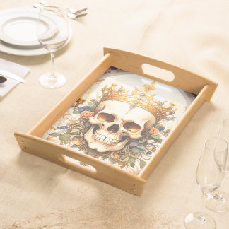 Royal King Skull Serving Tray