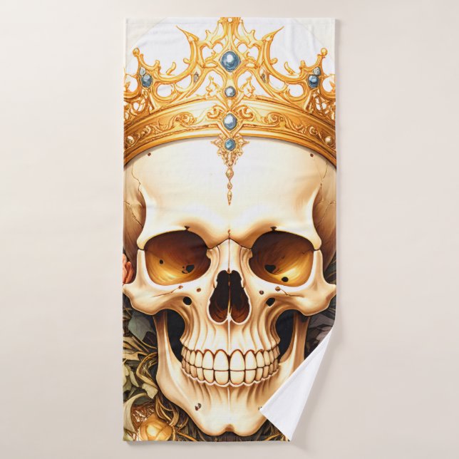 Royal King Skull Towel (Bath Towel)
