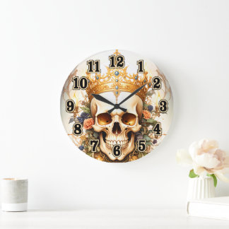 Royal King Skull Wall Clock