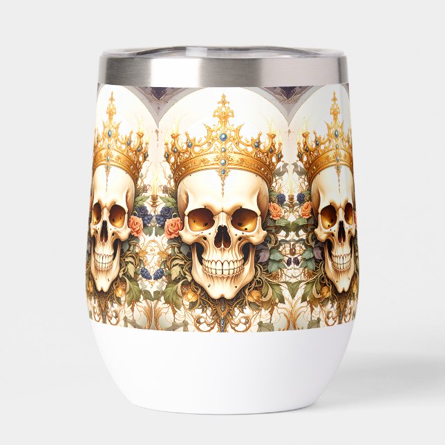 Royal King Skull Water Bottle (Back)