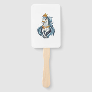 Royal King Unicorn (1) Hand Fan