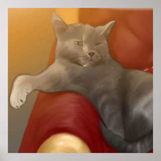 Royal Kitten King Poster