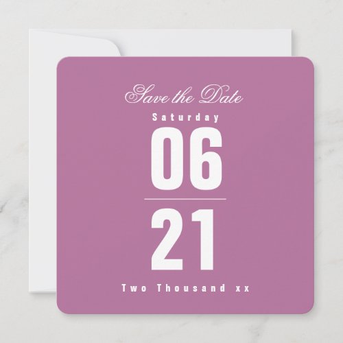 Royal Lavender CelebrationSolid Save the Date