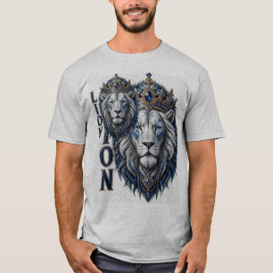 Royal Lion Crown T-Shirt Design – Luxury King of t