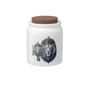 Royal Lion Crown T-Shirt Design – Luxury King of t Candy Jar