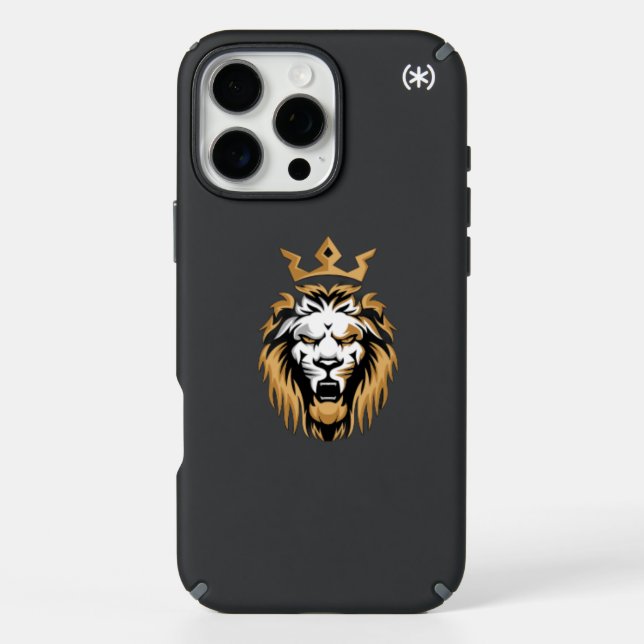 "Royal Lion Iphone Case – Bold and Majestic Design (Front)