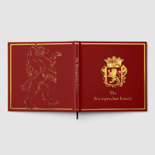 Royal Lion Scrapbook Photo Album Foil Foil Guest Book