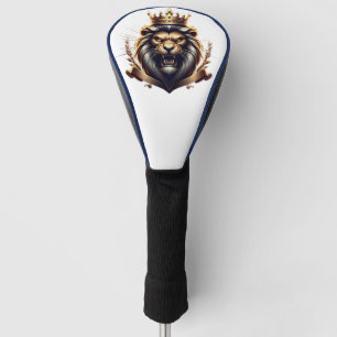 Royal Lion with Crown Luxury Regal Design Golf Head Cover
