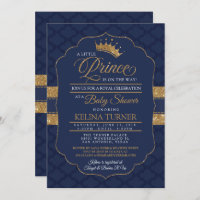 Royal Little Prince Baby Shower Invitation