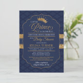 Royal Little Prince Baby Shower Invitation (Standing Front)