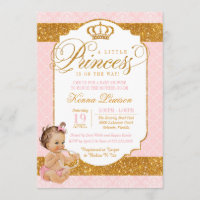 Royal Little Princess Pink and Gold Baby Shower