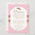 Royal Little Princess Pink Baby Shower Invitation