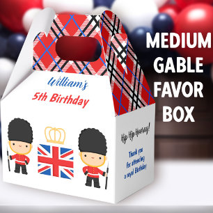 Royal London Guards British Boy Birthday Medium Favor Boxes