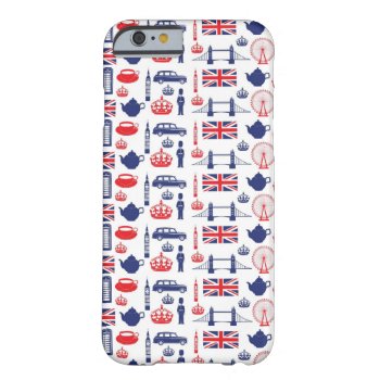 Royal London Landmarks Pattern Barely There Iphone 6 Case by eventfulcards at Zazzle