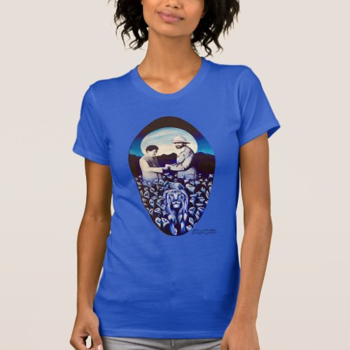 Royal Love Under an Ethiopia Moon Jah Sunny Arts  T_Shirt