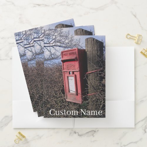 Royal Mail Postbox Rural English Countryside Pocket Folder