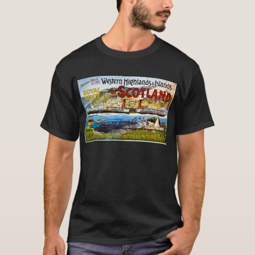Royal Mail Steamers Scotland Glasgow Vintage T_Shirt