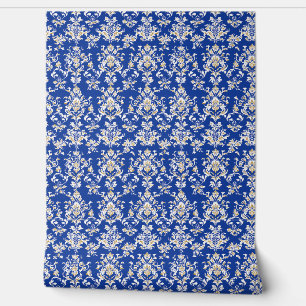 Royal Majesty Petite – Cobalt Blue, Gold, White Wallpaper