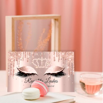 Royal Makeup Artist Lashes Crowned Princess Business Card by luxury_luxury at Zazzle