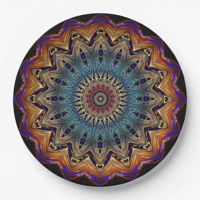 Royal Mandala Paper Plates (Front)