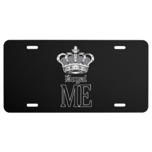Royal Me - Grey License Plate