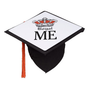 Royal Me - Orange Graduation Cap Topper