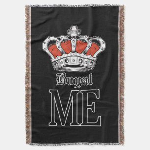 Royal Me - Orange Throw Blanket