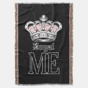 Royal Me - Pink Throw Blanket