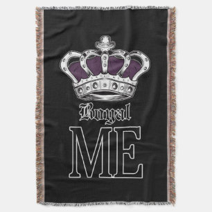 Royal Me - Purple Throw Blanket