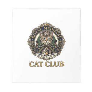 Royal Medieval Cat Cat Dad Gift Idea - Royal Medie Notepad