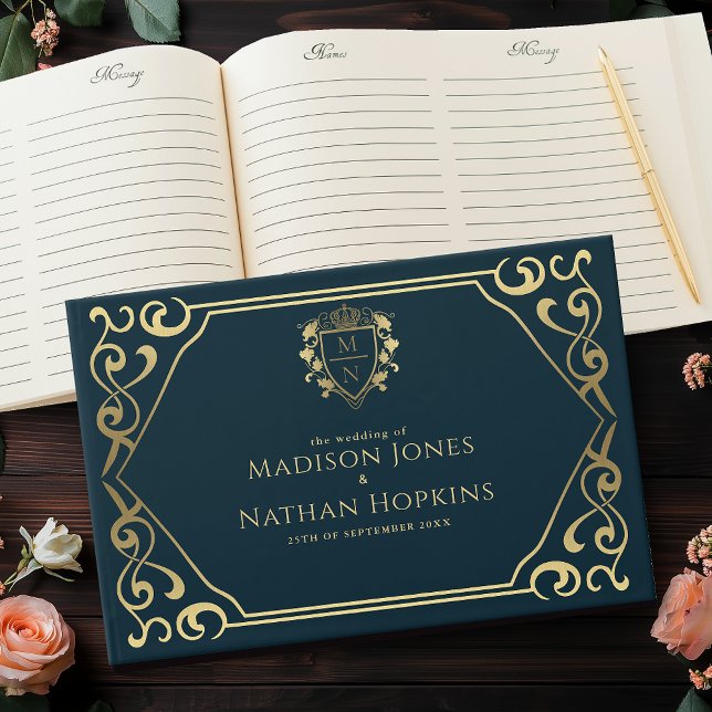 Royal Medieval Fantasy Monogram Wedding  Guest Book (Creator Uploaded)