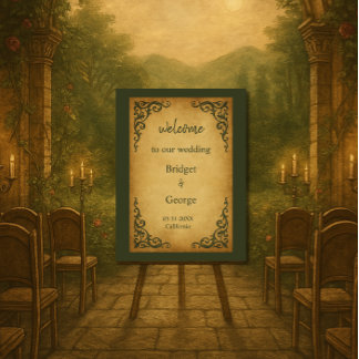 Royal Medieval Scroll Welcome Foam Board