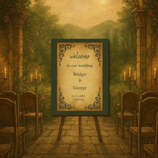 Royal Medieval Scroll Welcome Foam Board (Creator Uploaded)