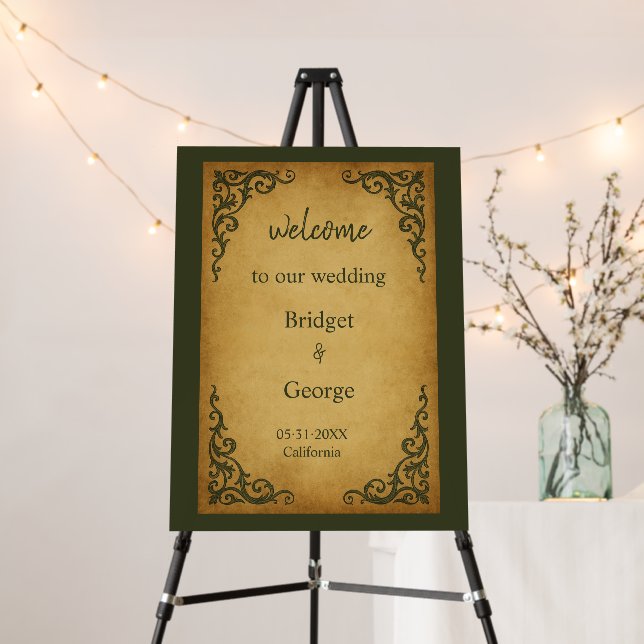 Royal Medieval Scroll Welcome Foam Board (In Situ (Stand))