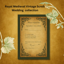 Royal Medieval Vintage Scroll Wedding
